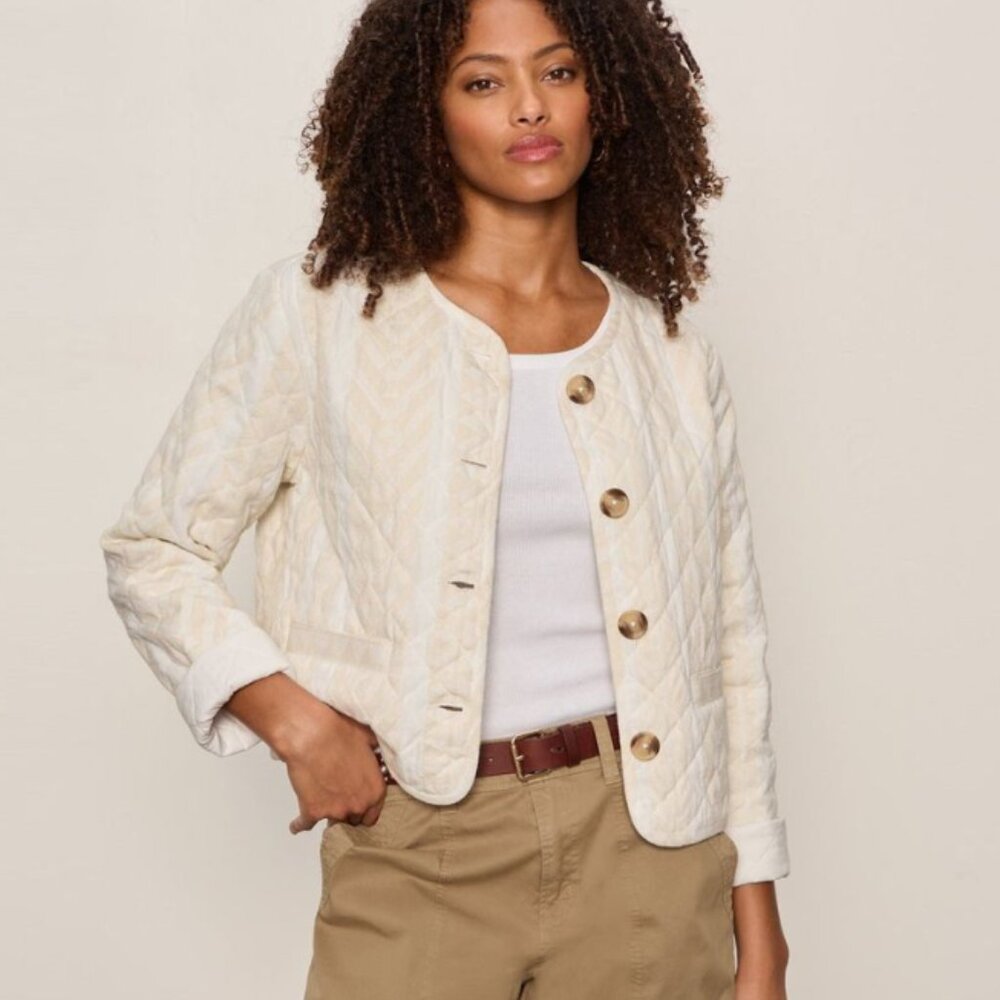 Sanctuary - Crafted Coco Jacket Collagen Stripe Size Small NWT
